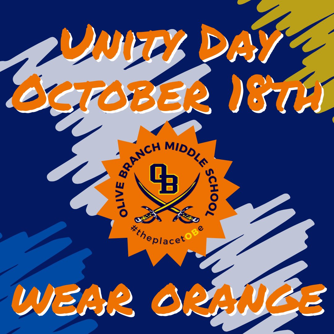 OBMSQuistors's tweet photo. It’s Unity Day tomorrow! #OBPride #theplacetOBe #TeamDCS https://t.co/EDXCBd6bfM