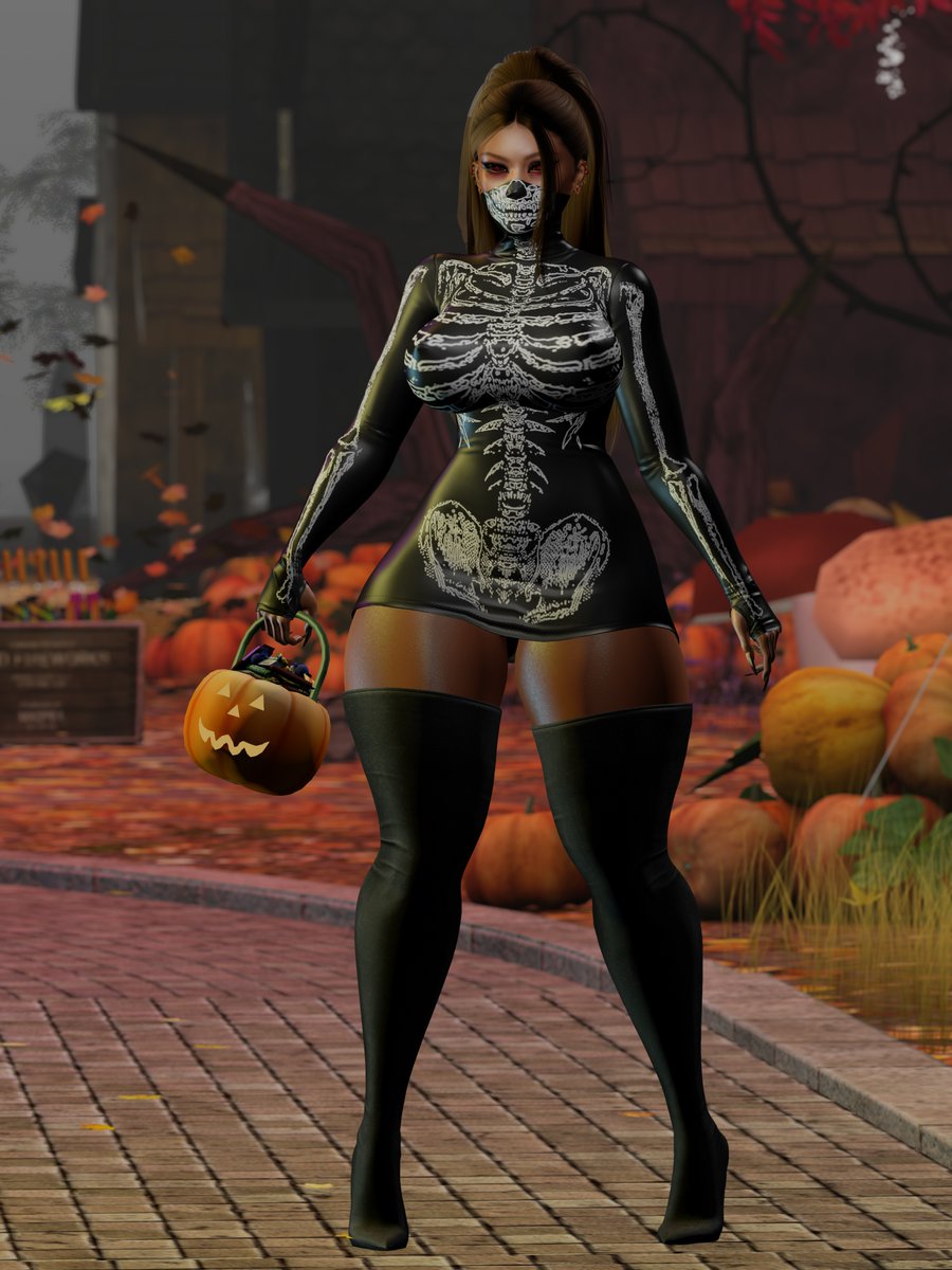 FindomKora's tweet photo. Spooky season in SL is so fun! 🎃

Hair: Foxy-Nox Hair at Equal10
Dress: RENIE -Rana Dress at Equal10

SecondLife Holloween https://t.co/TKrPPHE0rY