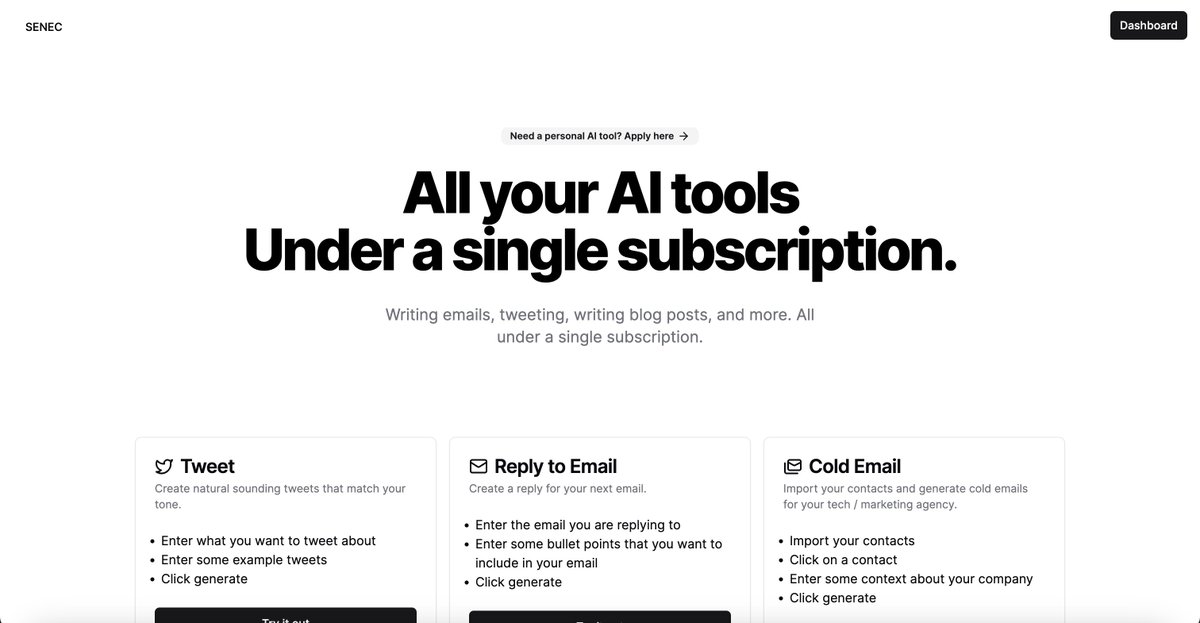 jim_stef's tweet photo. Save $60/m on your AI subscriptions 💸

Get all your AI tools under a SINGLE subscription on https://t.co/kBZs2sj7Yb

First 5 subscribers get a completely free AI tool specifically built for them!

#indiehackers #buildinpublic https://t.co/2D29MT3qPS