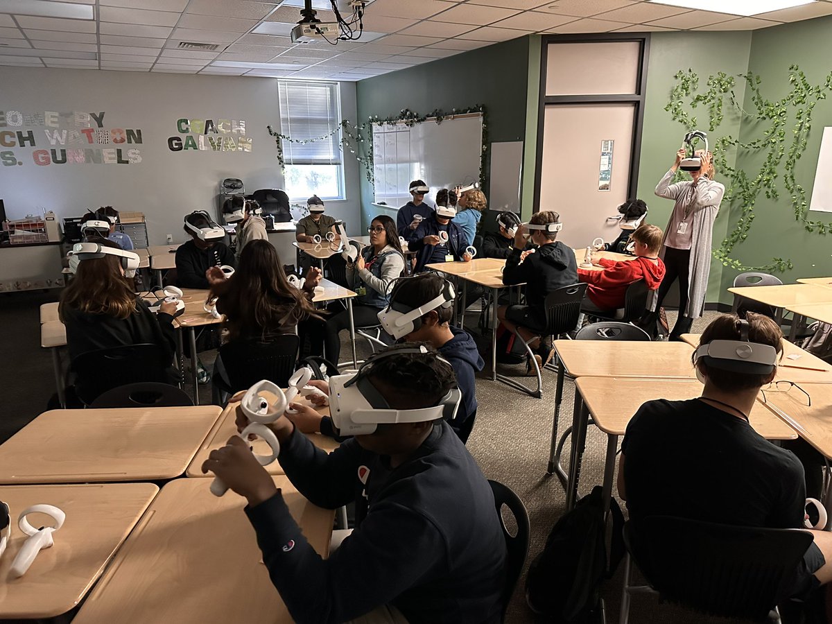 "Big thanks to Coach Watson for joining the Humble ISD Prisms pilot program! 🙌 Our Geometry students just dove into the VR world and can't wait for their next adventure. 🤩 #WeAreKPark
<a href="/HumbleISD_KPHS/">Kingwood Park HS</a> <a href="/Humble_2ndMath/">Secondary Math Dept.</a>
