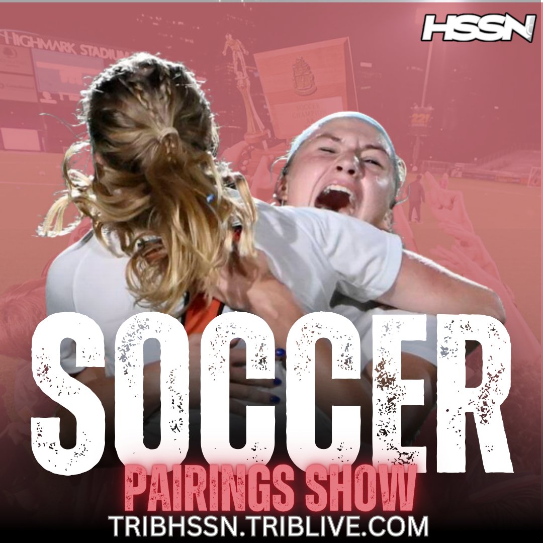 TribLiveHSSN's tweet photo. Tomorrow afternoon we'll release the #WPIAL soccer playoff brackets on #HSSN. The Pairings Show starts at noon here: https://t.co/AFrEvUmdrn https://t.co/6kfWcfz90a