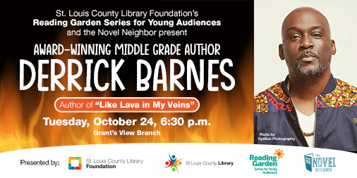 Recipient of a Newbery Medal for Excellence in Children’s Literature, Derrick Barnes presents a thrilling graphic novel about the power of teachers. He'll discuss “Like Lava in My Veins” next week at the Grant's View Branch. slcl.org/authors @novelneighbor