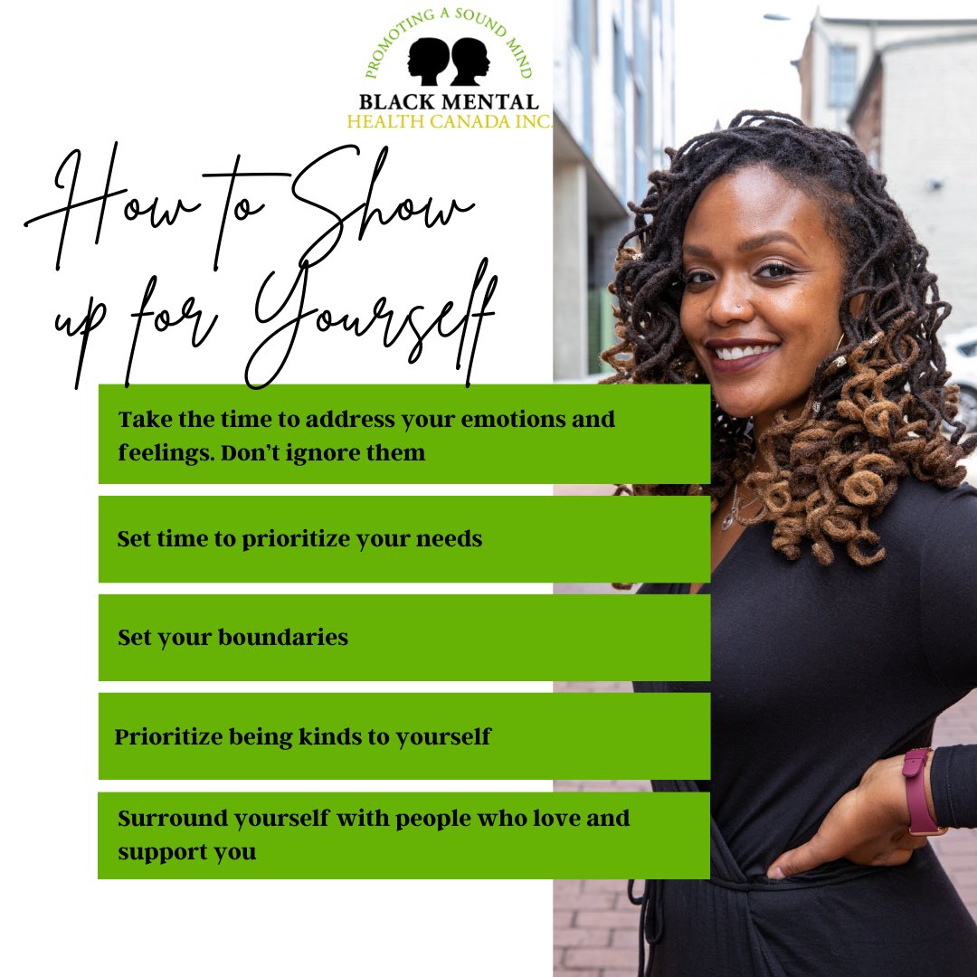 Taking a moment to acknowledge your feelings is an act of self-love. Prioritize your needs, and set those boundaries. Be your own biggest supporter. Surround yourself with love and positivity. Your well-being is a priority, always.

🔗 blackmentalhealth.ca