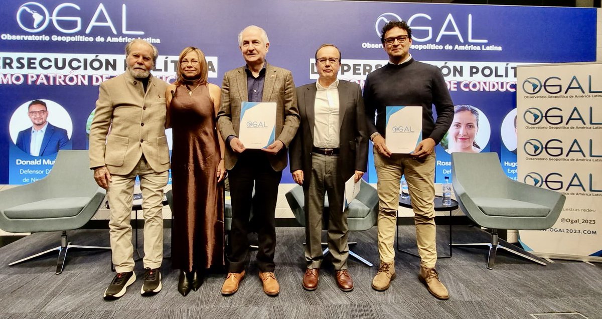 A casa llena se realizó el foro organizado por <a href="/Ogal_2023/">Ogal - Observatorio Geopolítico América Latina</a> para debatir el tema La Persecución Política Como Patrón de Conducta en Venezuela, Cuba, Nicaragua y Bolivia.