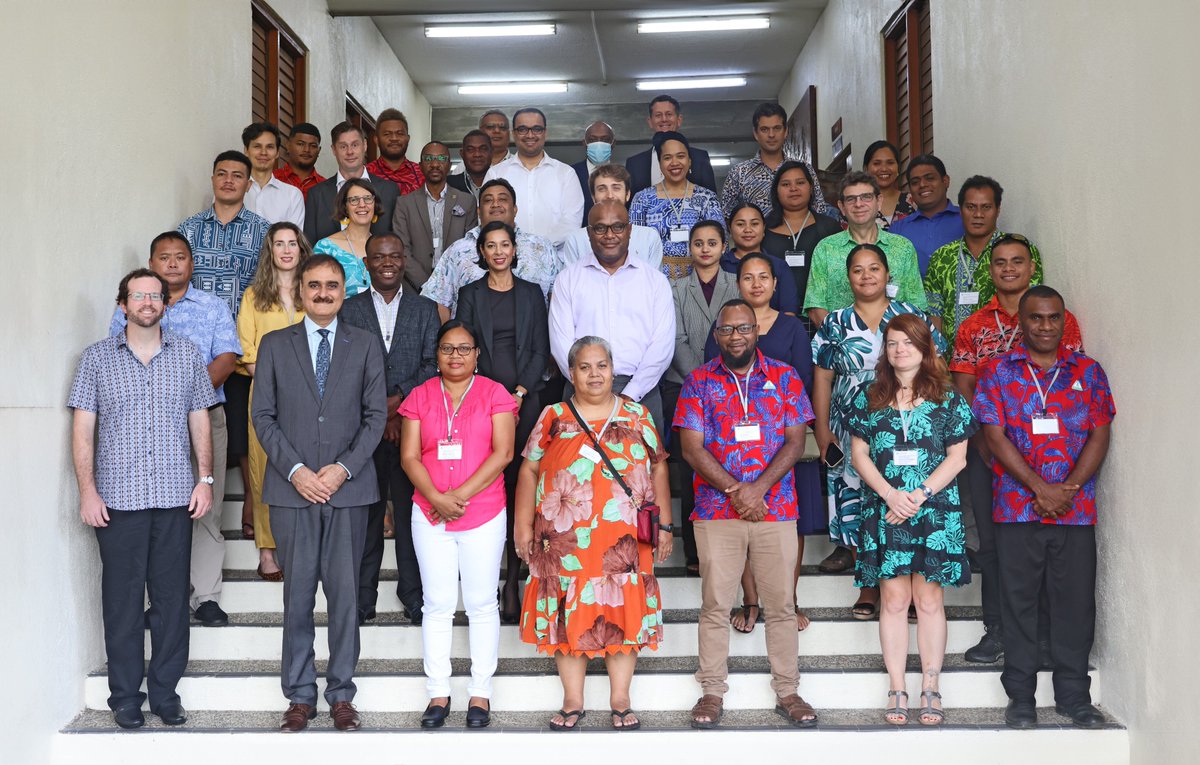 ForumSEC's tweet photo. Over 40 officials and experts are gathered in Suva for a 3-day Workshop on Effective Legal Frameworks for Building the Digital Economy.

Co-hosted by @commonwealthsec, @ForumSEC, @ADB_HQ, @UNCTAD and @UNCDF as part of the Pacific E-commerce Initiative.

https://t.co/vDKeI7tffi https://t.co/NEneDDmU4M