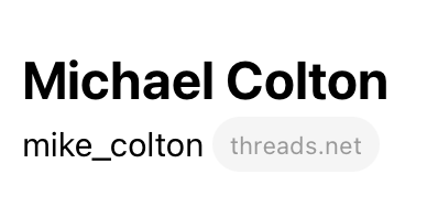 Michael Colton tweet media