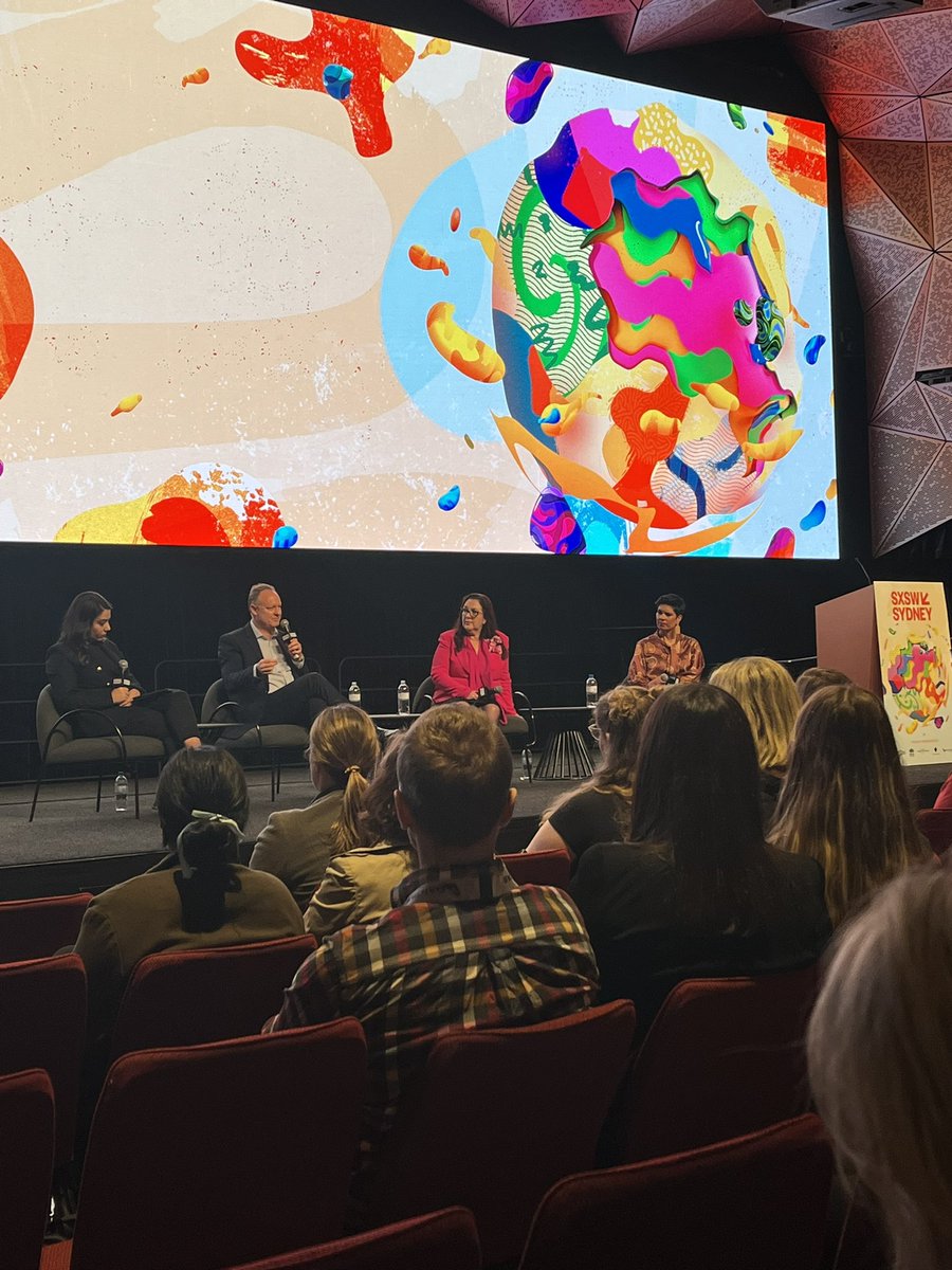 ebookishtype's tweet photo. Narelda Jacobs absolutely nailing the session at #SXSWSydney about the Australian media reflecting the people it services. Huge respect for her continuing this important conversation this week. https://t.co/Bfplho2xsC