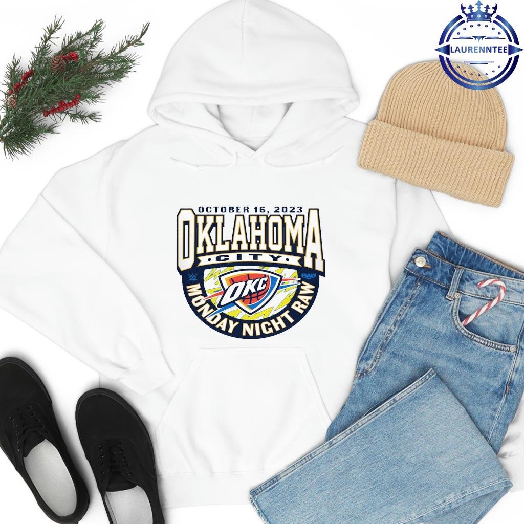 Men's Sportiqe Blue Monday Night RAW x Oklahoma City Thunder