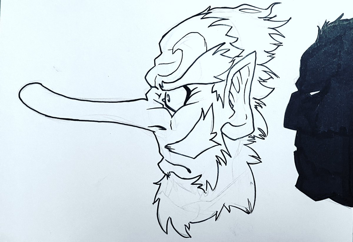 Wendrock's tweet photo. #Inktober Day 17: Demon #Inktober2023 #Wendrock #wendrocky https://t.co/Is79d2rGwZ