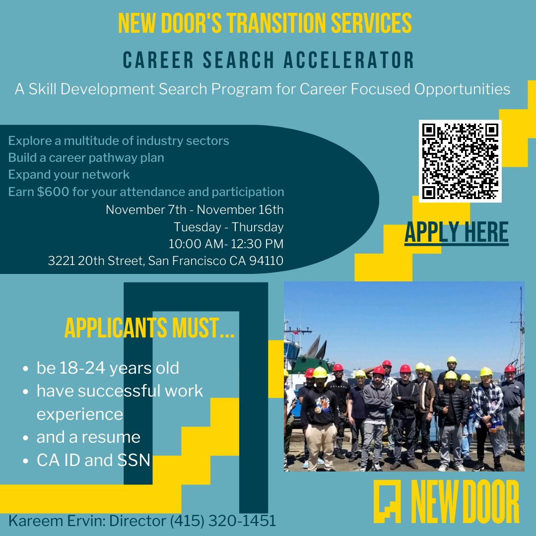 Alive & Free (@aliveandfreerx) on Twitter photo Upcoming Career Search Accelerator (CSA) program, which will be hosted by <a href="/newdoorventures/">New Door Ventures</a> Transition Services program. This workshop series will be aimed at young adult participants who are motivated to learn more about career pathways apricot.socialsolutions.com/auth/autologin… Upcoming Career Search Accelerator (CSA) program, which will be hosted by <a href="/newdoorventures/">New Door Ventures</a> Transition Services program. This workshop series will be aimed at young adult participants who are motivated to learn more about career pathways apricot.socialsolutions.com/auth/autologin…
