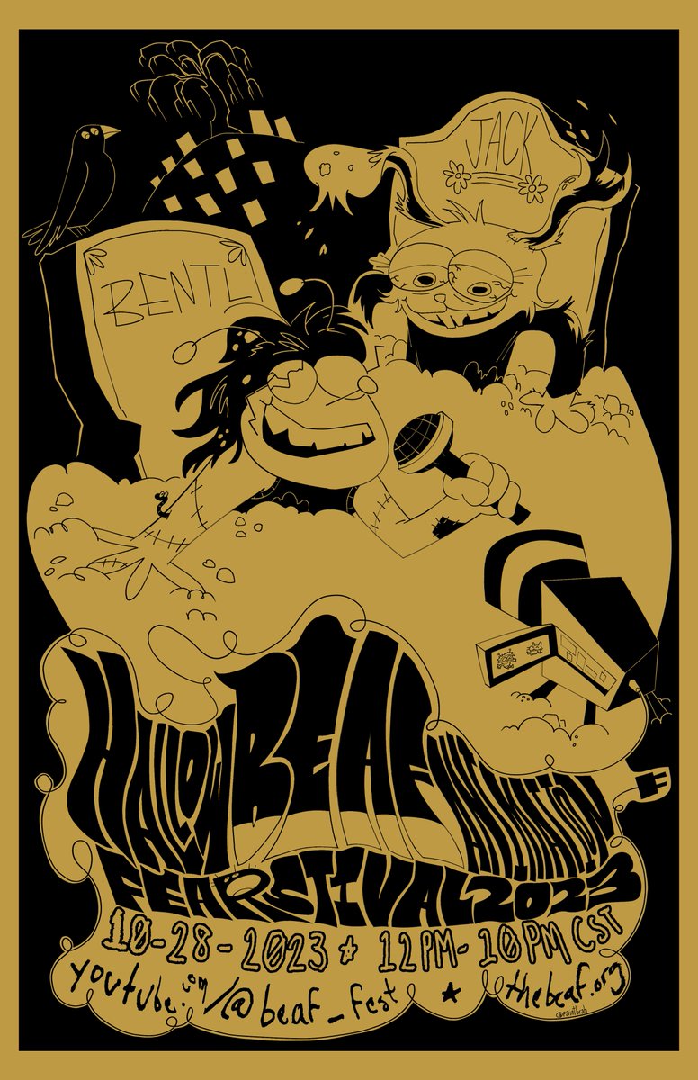 AWESOME POSTER for Hallowbeaf made by <a href="/PaintBrah/">Eric</a> !!!!!!! sooooo cooool my eyes r popping out of mein skull OvO !!!