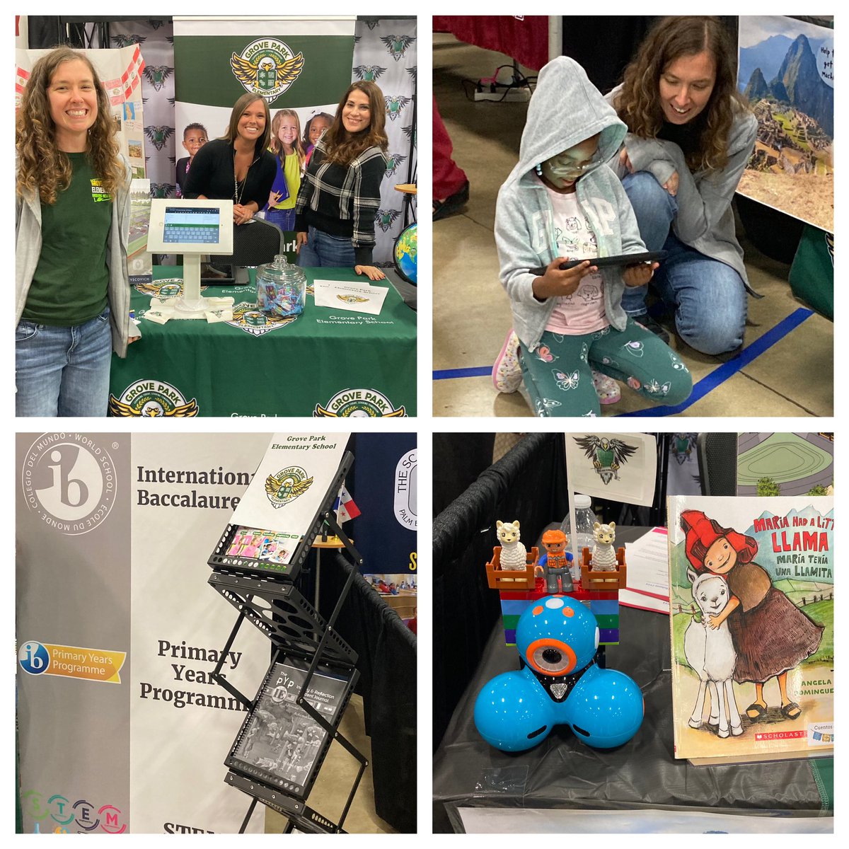 What a great event to showcase <a href="/GPESpbc/">Grove Park ES</a> and our IB program! Our team had so many Ss and families drop by to see the awesome things happening at our school each and every day! <a href="/Sonia_Teaches/">Sonia Austin</a> <a href="/Media_Mardis/">Erica Mardis</a> <a href="/PrincipalMMitch/">Marzella Mitchell</a> <a href="/Area4SuptPBCSD/">North Region PBCSD</a> <a href="/SDPBCChoiceCTE/">SDPBC Choice/Career</a>