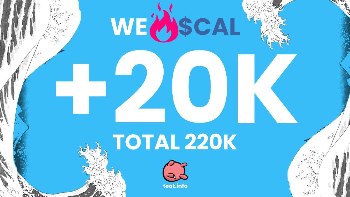 teat_erc's tweet photo. As promised, $TEAT has burned 20k more $CAL!

🥛🔥🥛🔥🥛🔥🥛🔥🥛🔥🥛🔥🥛🔥 https://t.co/3duzOBa6ui