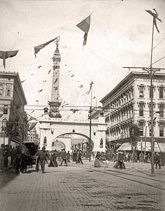 Fall Carnival on Monument Circle, October, 1920.

(Indiana Historical Society)