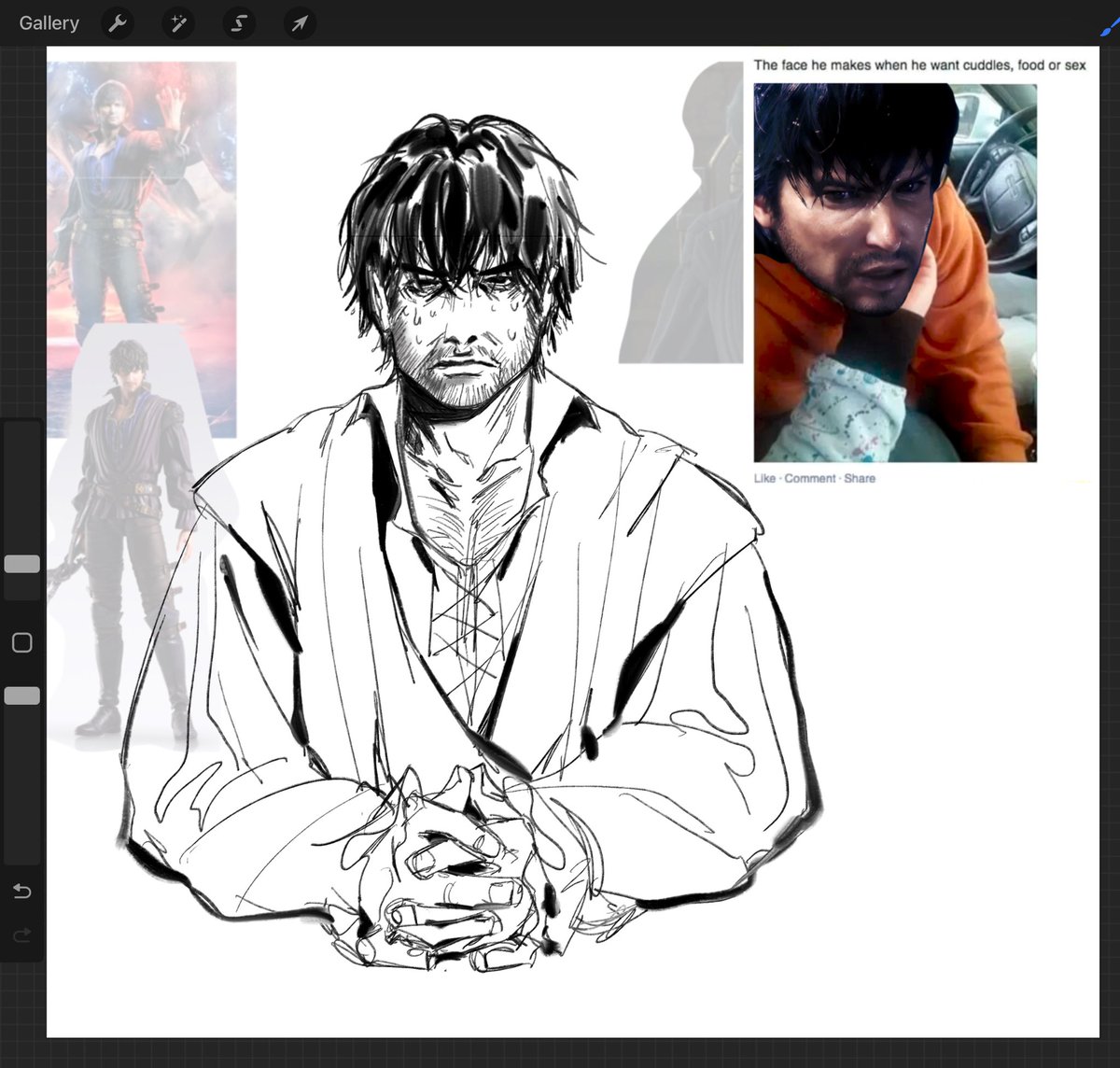 doodling w my finger while my busted apple pencil charges