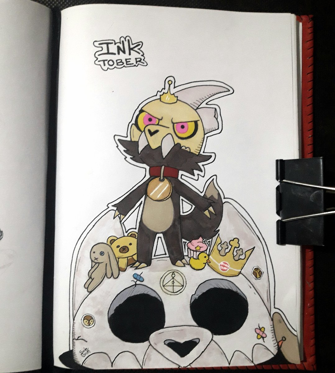 Inktober Day 17: Demon 

#inktoberday17 #inktober2023  #inktober #theowlhouse