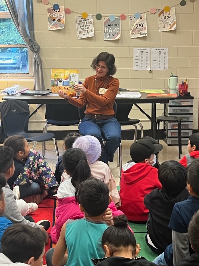 MontclairEleme2's tweet photo. Special thanks go out to District 2 Board Member Mrs. Whitney McGinniss for visiting our school and reading to our second graders. 
💙🐴💛 https://t.co/6bG6SQxbVm