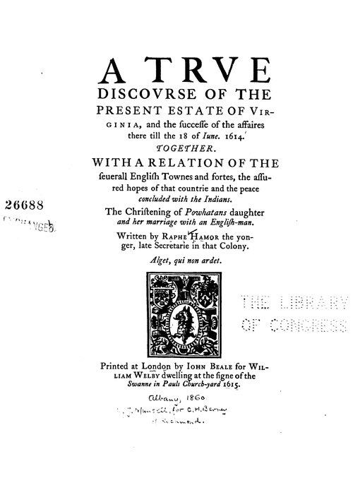kyotoisreformed's tweet image. “Pocahuntas or Matoaka the daughter of Powhatan, is married to an honest and discreete English Gentleman Maister Rolfe, and that after she had openly renounced her countrey idolatry, confessed the faith of Jesus Christ, and was baptised” - Alexander Whitaker