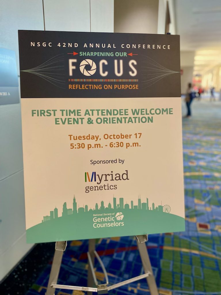 A big thank you to all the #geneticcounselors who came out for the #NSGC23 First Time Attendee Reception, but the conversation doesn’t end tonight. We look forward to connecting with you again at booth #317 - we’re here all week!  🎉#GeneChat 

Learn more: myriad.com/nsgc/