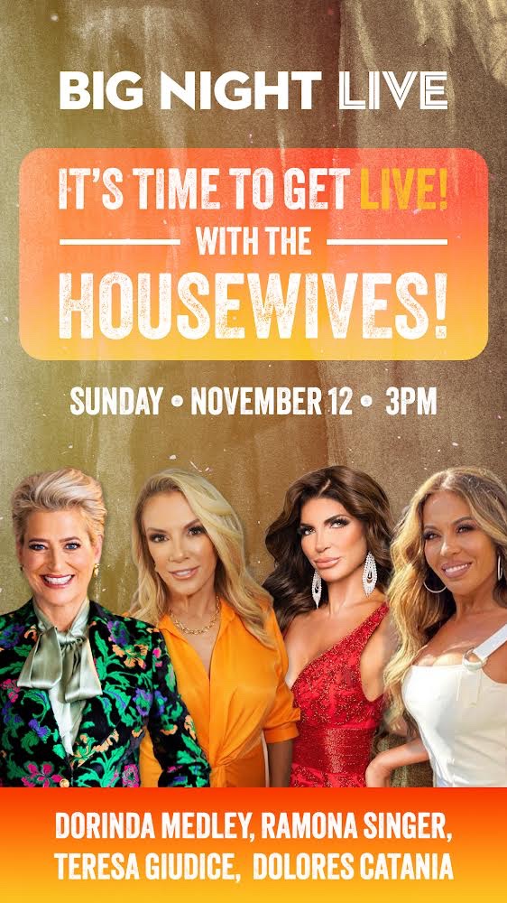 BOSTON, I’m coming to see with with @DorindaMedley @DoloresCatania and @ramonasinger on November 12 at 3pm at @bignightlive! Get your tickets and come party with us! ticketmaster.com/housewives-liv…