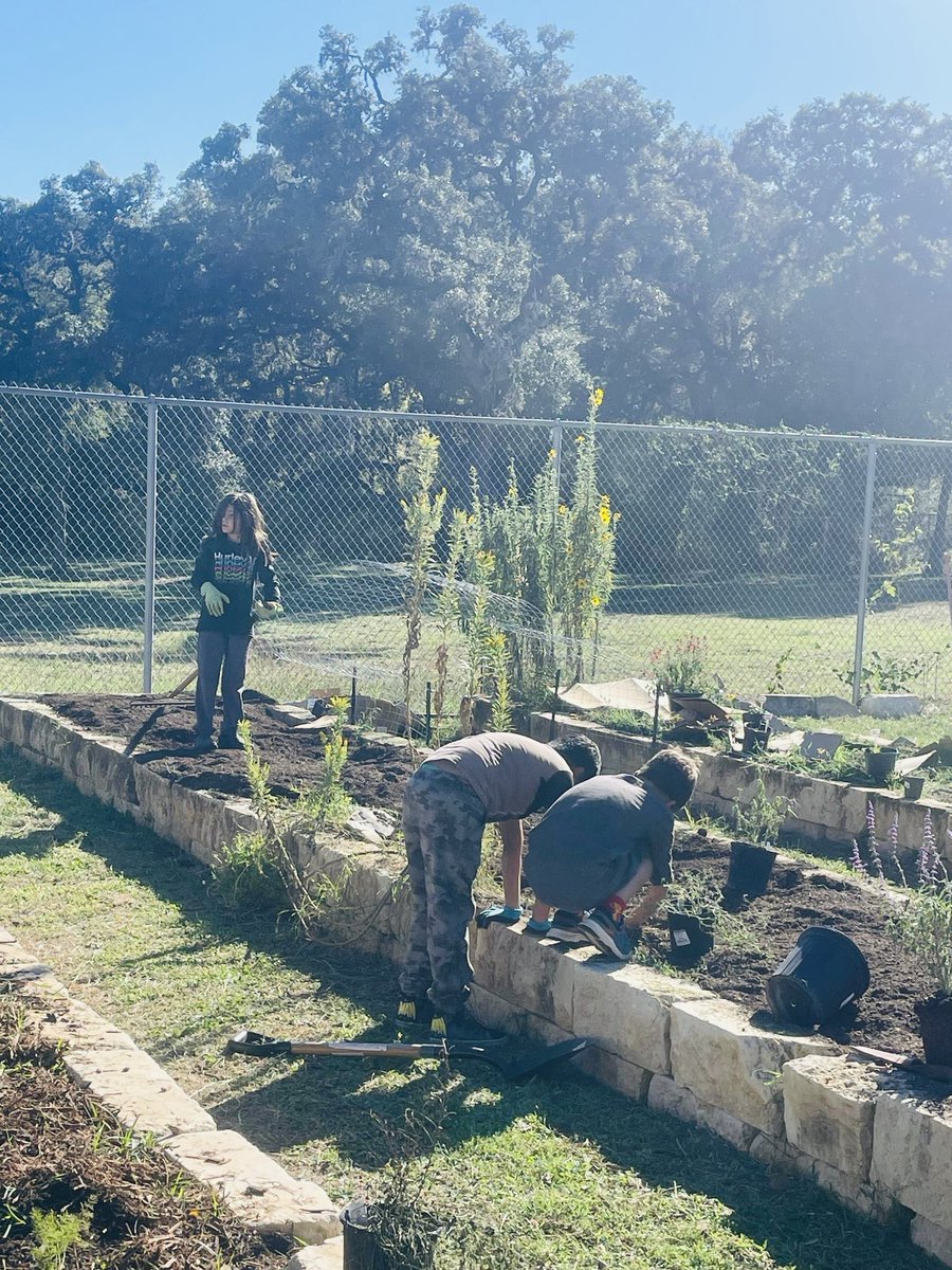 STEMStancey's tweet photo. So much work goes into getting this space ready for all of our planting, but after our second clean up we look good to go βΊοΈπ³π₯¦π» @GTMAldrich @NWF @NISDMcAndrew #ProjectAcorn #NewTrees #PlantNatives https://t.co/TceTPb9Ex0