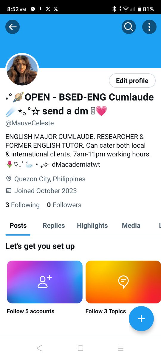 PLS REFER TO @MAUVECELESTE - MY 2nd new main acc tweet media