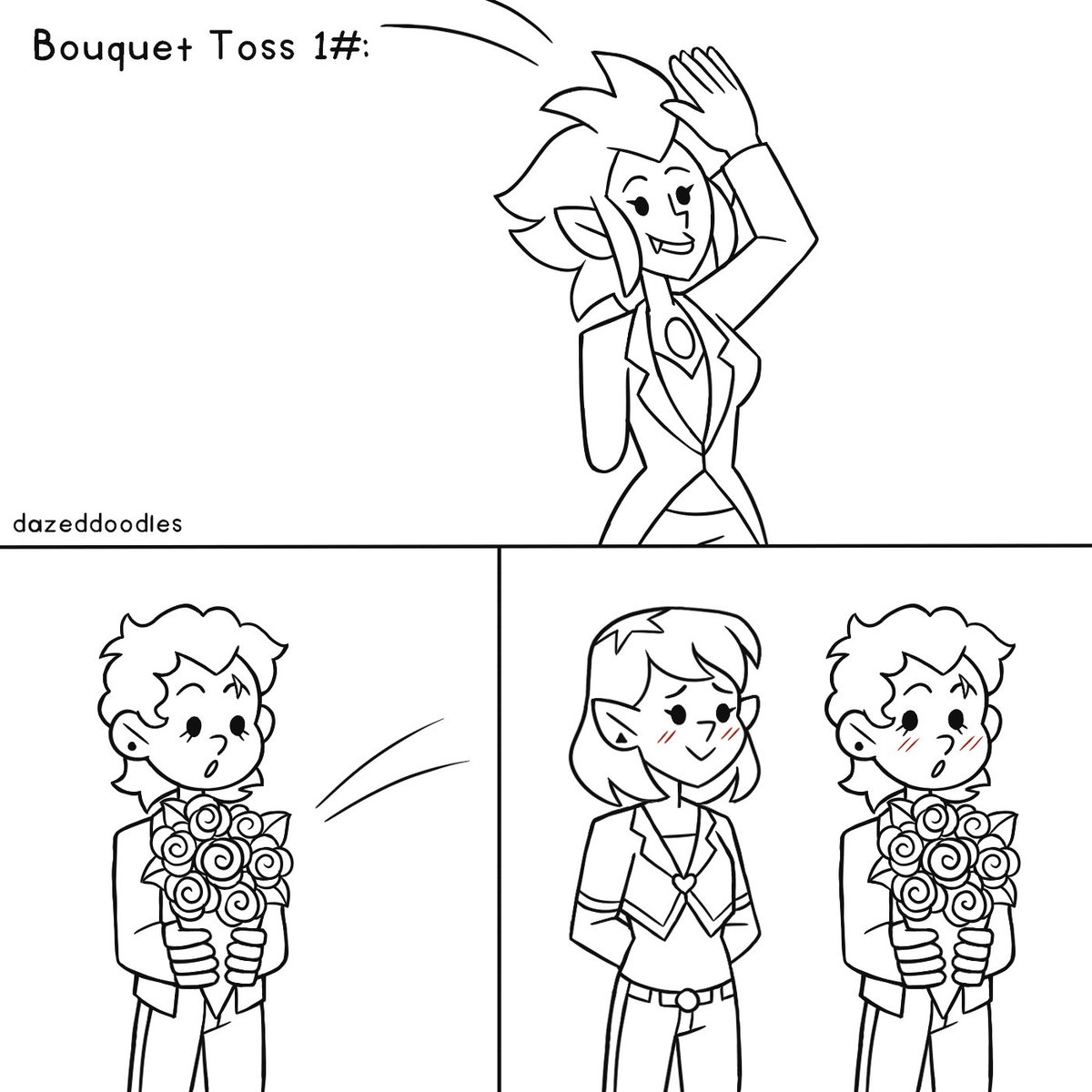 dazeddoodles's tweet photo. Raeda Wedding 🦉🎻 #TheOwlHouse https://t.co/4IFdXWoIkh