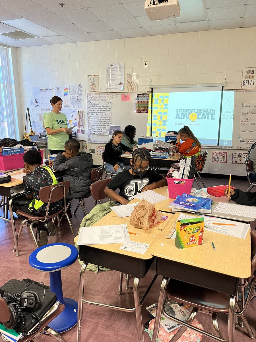 Megan Lowery-Pearley💙 (@meg_5pearls) on Twitter photo Showing off our Grizzly pride with our Student Health Advocates here at TES. Students had their first meeting setting health goals. <a href="/TES_hcs/">Tussahaw Elementary</a> <a href="/AnaHall2007/">Ana Hall</a> <a href="/FredricLatschar/">Fred Latschar</a> <a href="/YolandaReidWhe1/">Yolanda Reid Wheeler</a> <a href="/TES_hcs/">Tussahaw Elementary</a> #NoLimit
<a href="/HealthMPowers/">HealthMPowers</a> <a href="/amarierogers1/">Angela Rogers</a> <a href="/AWellnessGuy/">Angela Guy</a> Showing off our Grizzly pride with our Student Health Advocates here at TES. Students had their first meeting setting health goals. <a href="/TES_hcs/">Tussahaw Elementary</a> <a href="/AnaHall2007/">Ana Hall</a> <a href="/FredricLatschar/">Fred Latschar</a> <a href="/YolandaReidWhe1/">Yolanda Reid Wheeler</a> <a href="/TES_hcs/">Tussahaw Elementary</a> #NoLimit
<a href="/HealthMPowers/">HealthMPowers</a> <a href="/amarierogers1/">Angela Rogers</a> <a href="/AWellnessGuy/">Angela Guy</a>
