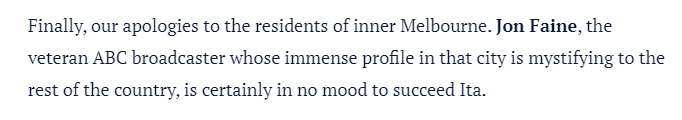 CPtraveller's tweet photo. I'm fairly sure you could apply this to every local radio host across the country. We don't care about Sydney's talkback hosts here in Melbourne either. https://t.co/tDSV2Z4w7k