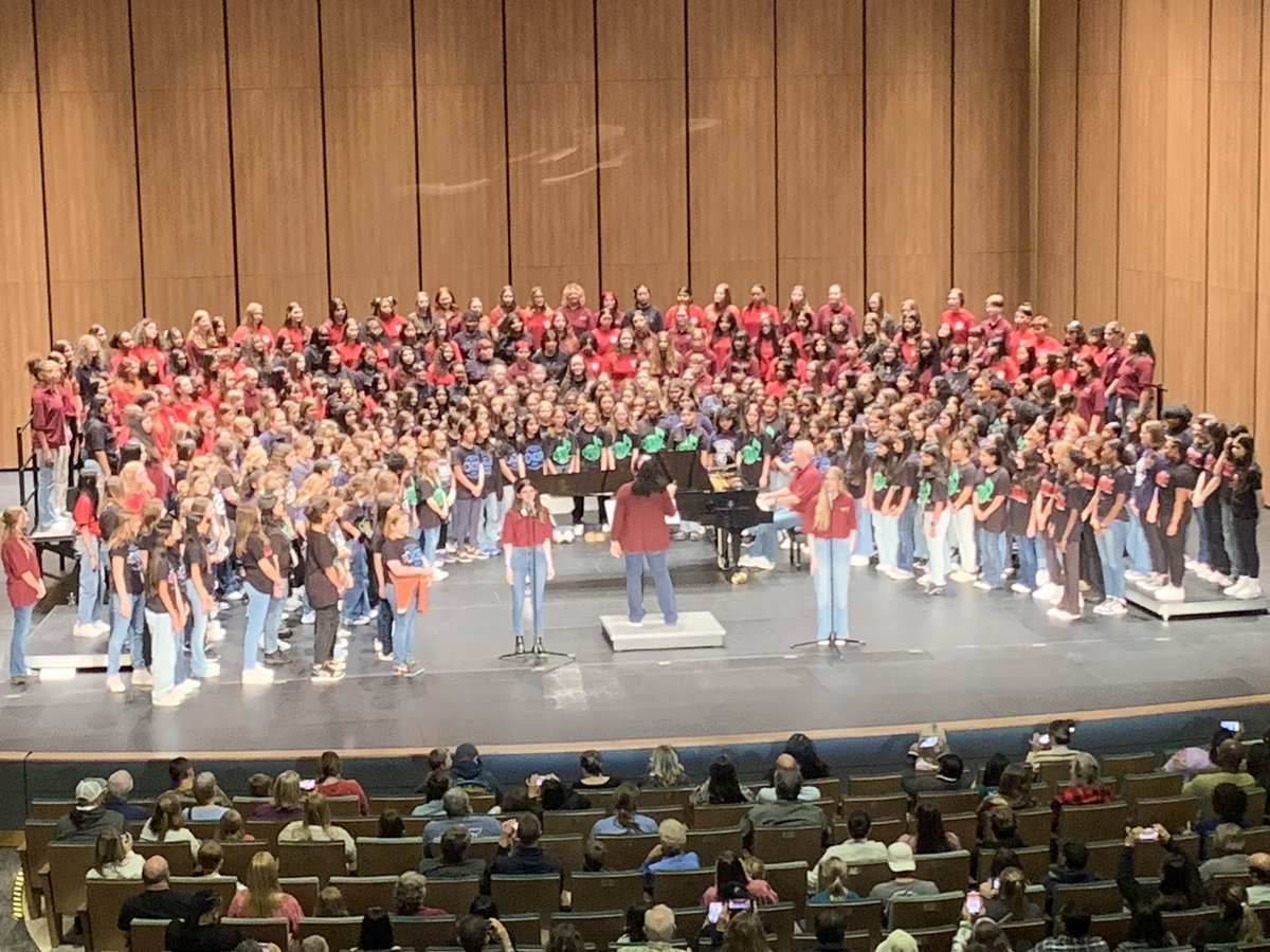 Live Tonight from the Robinson Performing Arts Center!  Sounding awesome Wilson Treble Choir!!!