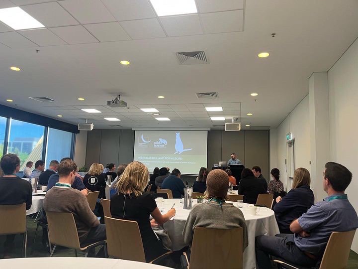 Tas_Land's tweet photo. Yesterday @LandAustralian #PLC23, Dr Glen Bain, Conservation Ecologist and TLC's #WildTracker Coordinator, discussed how integrating #citizenscience & #privatelandconservation can help protect Tasmania’s natural heritage. https://t.co/qEtlou6aPR