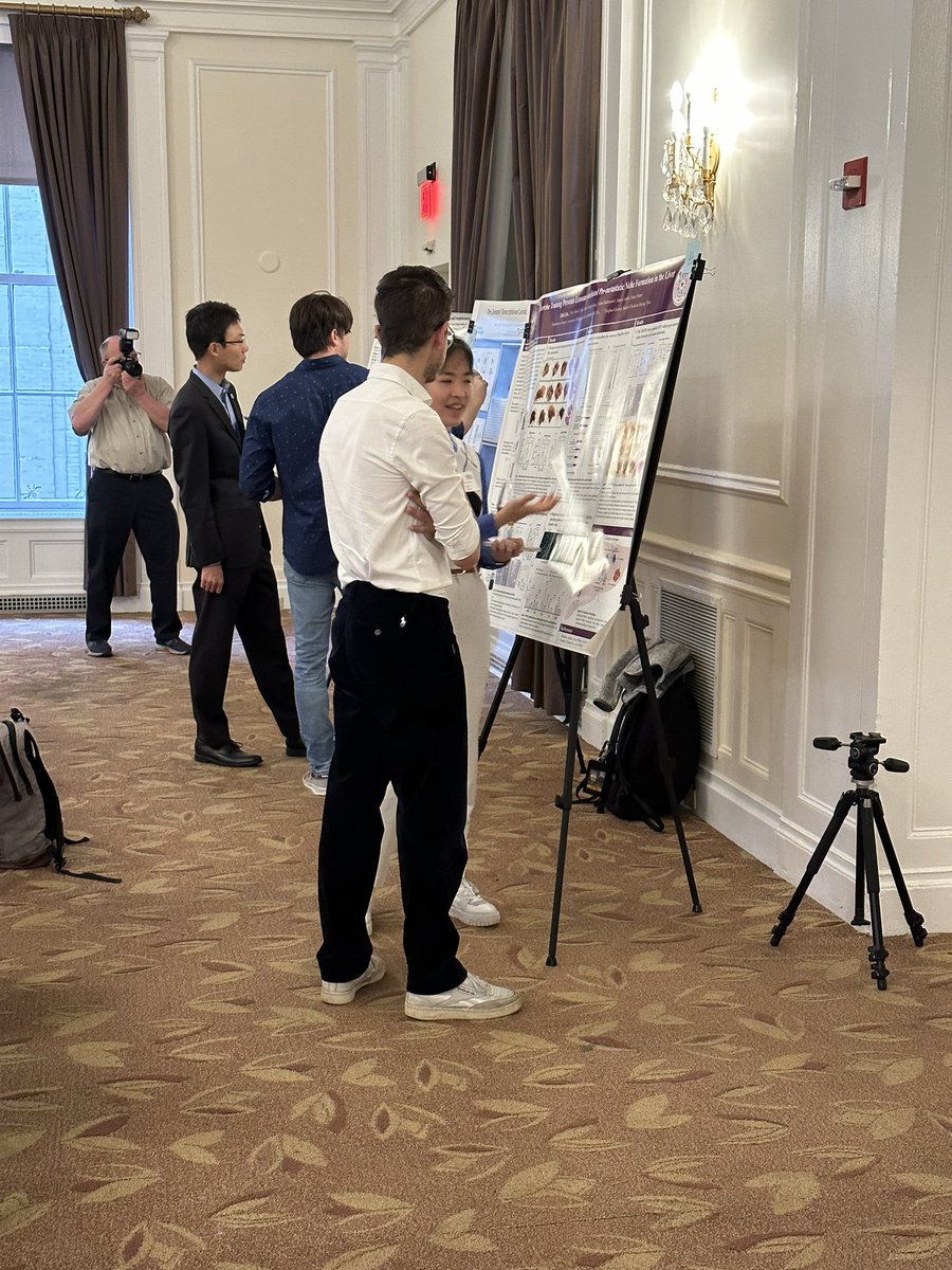 PLRC_PittLiver's tweet photo. Closing out the day with vigorous discussion at the poster session. #liverlovers https://t.co/GWqb6CnWp4