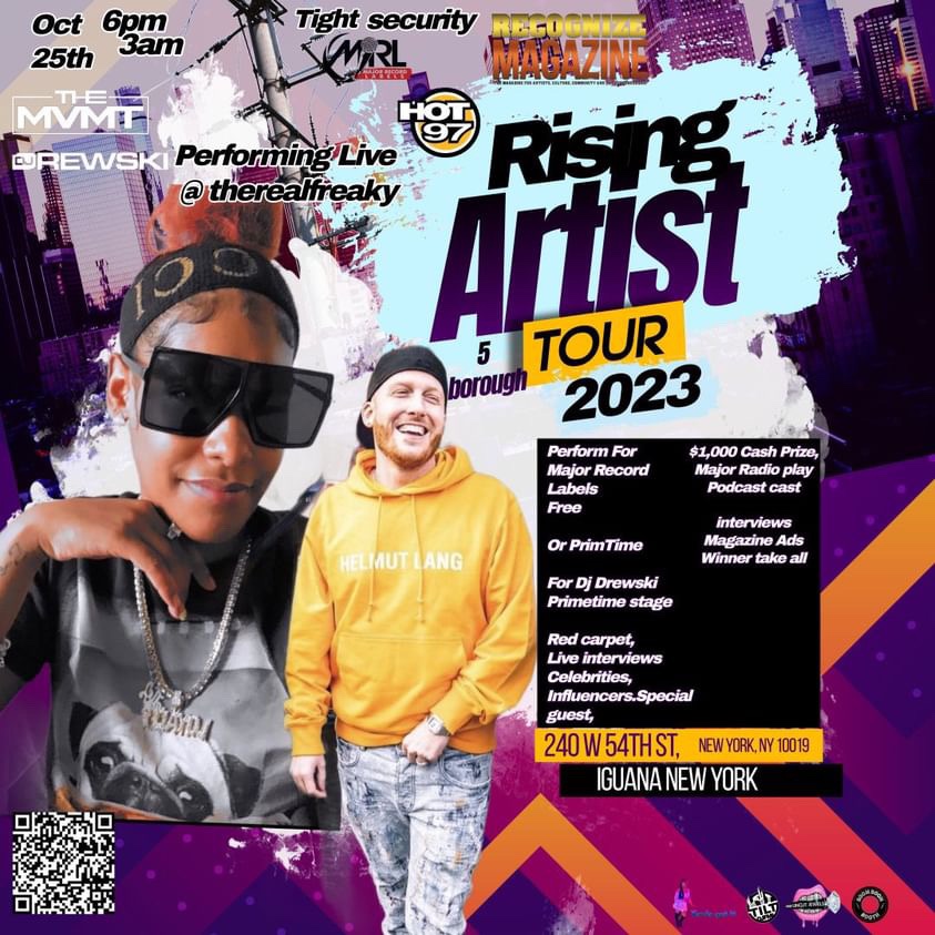 THEREALFREAKYM's tweet photo. YOU LOVE MY #MUSIC ? 
I TURN YOU ON ?
LIVE #PERFORMANCE OCTOBER 25

Calling out All #FreakyFans Let’s Have a Good Time Come See me Perform at My next Event🙌💙❕
#TherealFreaky #Oct25 #WcW #RecognizeMagazine #Hot97 #performingLive #iguana #NyC #DjDrewski #RisingArtist #viral https://t.co/cYfISI0IVR