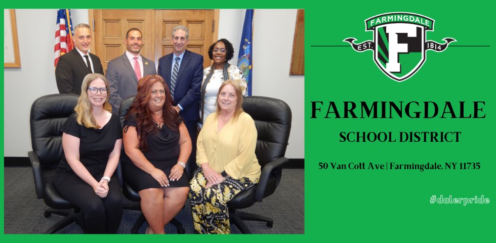 Celebrating National School Board Appreciation Week with a thank you to the members of our Farmingdale Board of Education. “Supporting Success for All Students”.