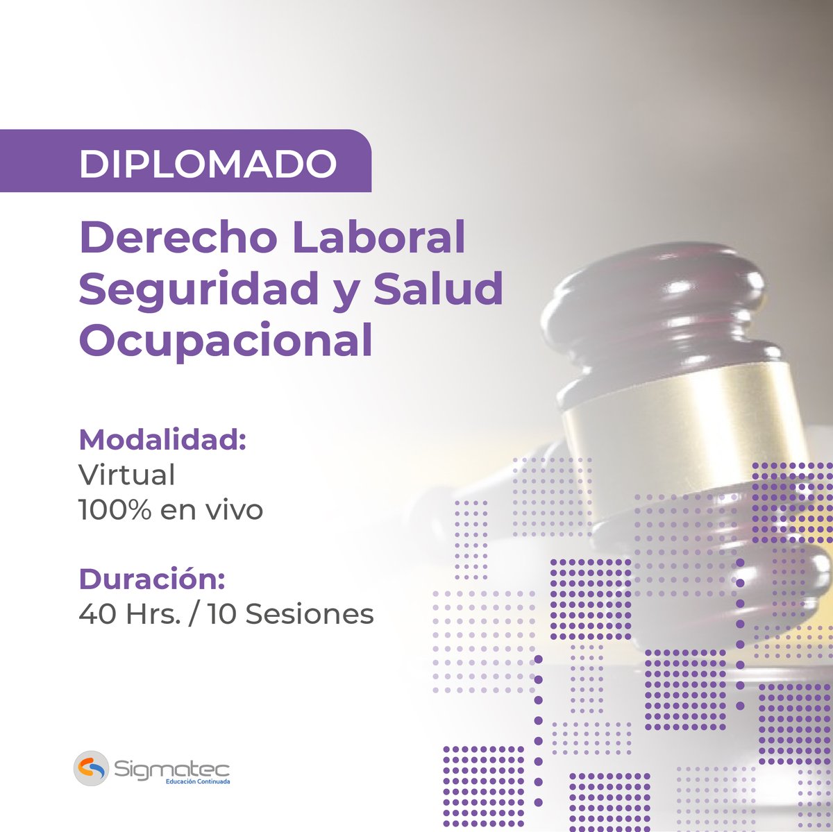 sigmatecdr's tweet image. 📚 ¿Listo para dominar el Derecho Laboral y la Seguridad y Salud Ocupacional en la República Dominicana? 🇩🇴 

Este diplomado es tu boleto hacia el conocimiento y la práctica en este campo vital.

Más info en sigmatec.org

#Sigmatec #SaludOcupacional #DerechoLaboral