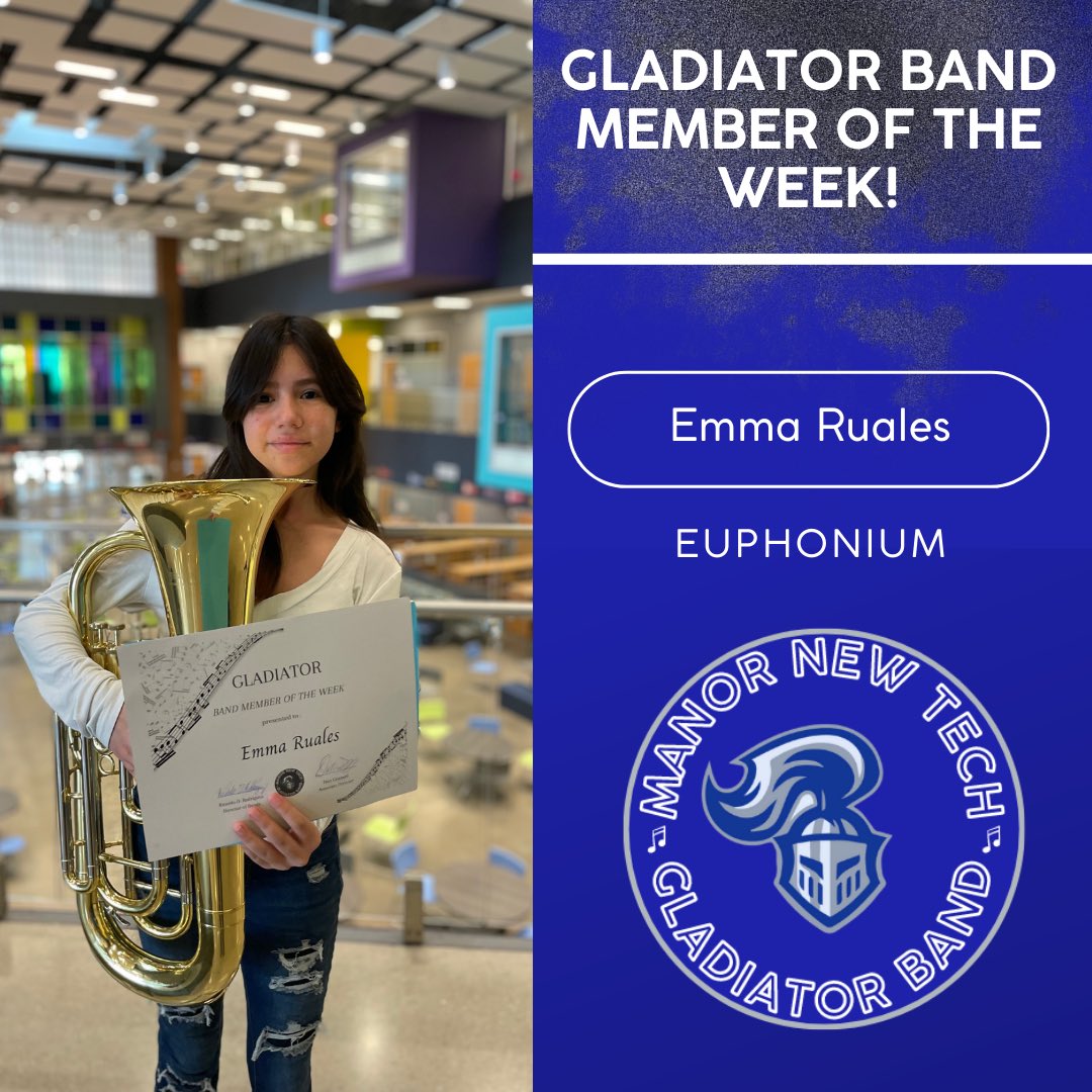 Congrats to our recent Gladiator Band Members of the week!
