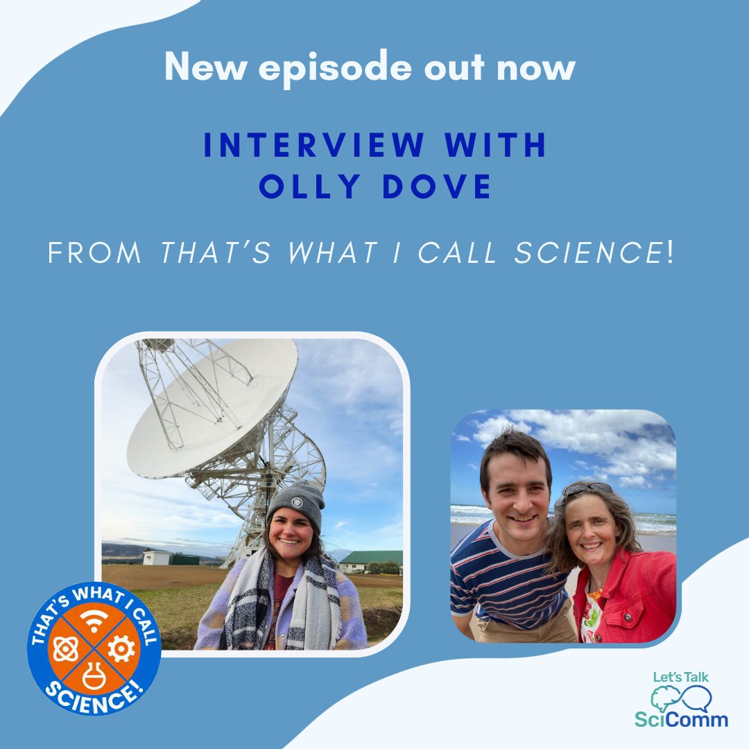 🚨New episode out now!

This week we had a fabulous conversation with <a href="/olly_dove/">Olly Dove</a> from <a href="/ThatsScienceTAS/">That's What I Call Science 🎙</a>, the podcast team who won this year's <a href="/eurekaprizes/">Australian Museum Eureka Prizes</a> for #STEM inclusion.

We talked about #science, #research, #scicomm &amp; Olly shared a lot of wisdom! 

spotifyanchor-web.app.link/e/0ew9CoO6YDb