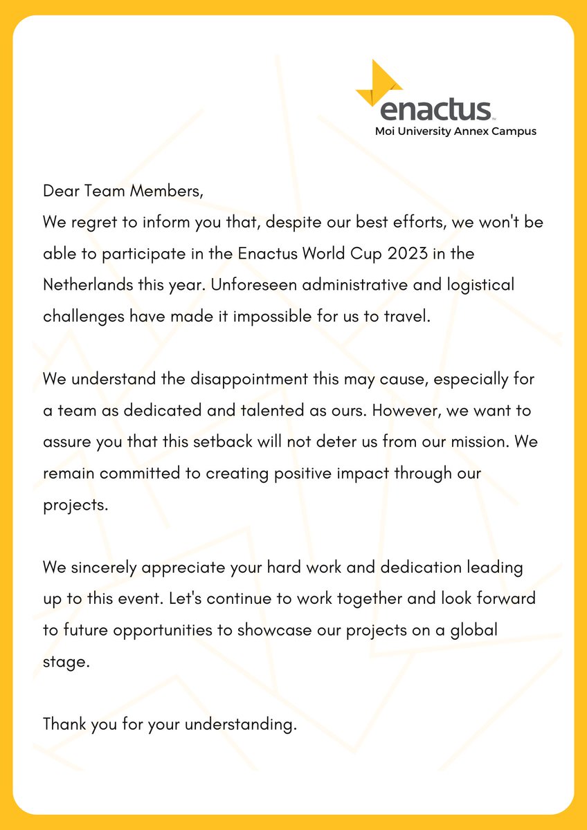 Enactus Moi Annex Campus tweet media