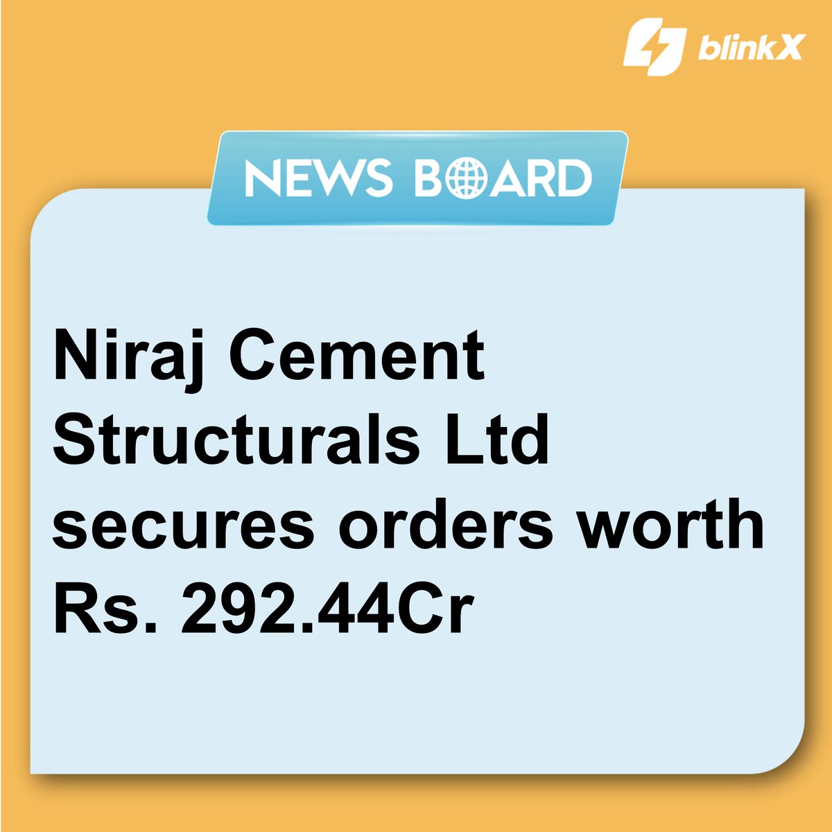 getblinkx's tweet image. Niraj Cement Structurals Limited&apos;s stocks surged by 5 percent following the acquisition of two substantial project contracts…

Read more at - blinkx.in/news/company/n…

#nirajcementstructurals #niraj #cement #construction #building #acquisition #project #development #growth…