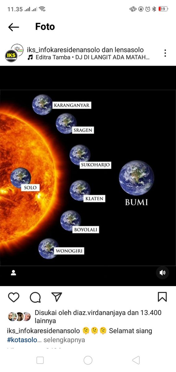 Tanda2 kehidupan selain dibumi itu daerah solo raya😄😄😄