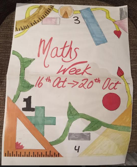 dcbeagle1's tweet photo. @HFSchoolDeaf1 @mathsweek A lovely poster presented to me to celebrate Maths Week. An inspirational day spending it with the pupils - you are special! A day to remember @murderousmaths #mathsisfun #mathsisalllaround https://t.co/KWE07OPfV7