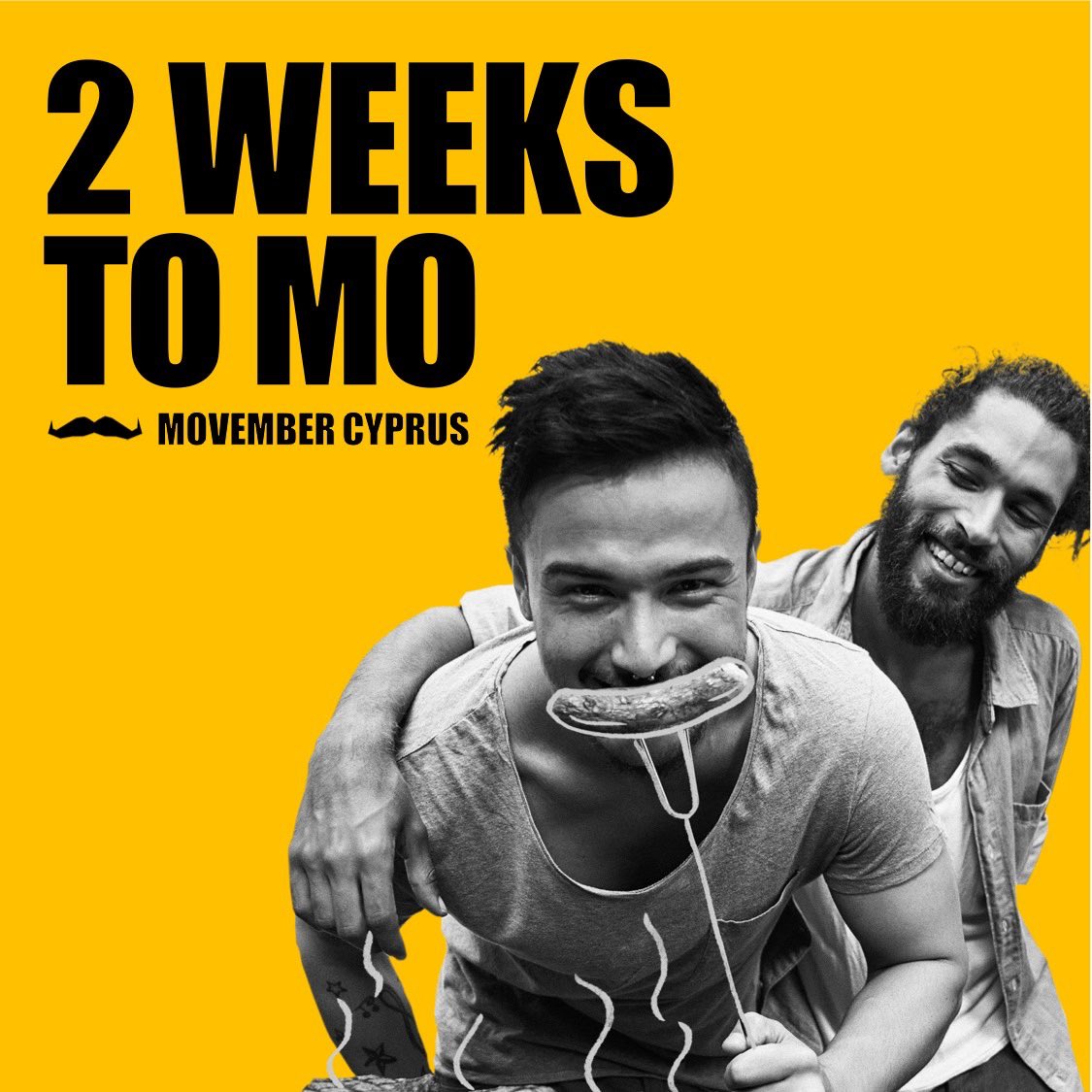 Σε δύο εβδομάδες αρχίζει ξανά ο πιο τριχωτός μήνας του χρόνου...
Σε δύο εβδομάδες, κλείνουμε 10 χρόνια από τη μέρα που αλλάξαμε  τα πρόσωπα μας για να αλλάξουμε το πρόσωπο της ανδρικής υγείας.
Σε δύο εβδομάδες σας θέλουμε ξανά μαζί μας!
#movembercyprus #twoweekstomo