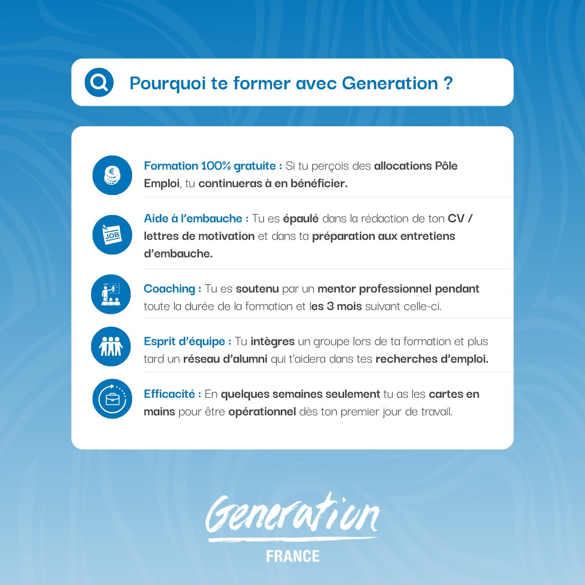 On relève le défis de vous convaincre de te former avec nous en 5 arguments ! ✅
Alors prêt à t'inscrire dès maintenant ? 😎

#formation #formationgratuite #coaching #emploi

👉 gen.jobs/Nos_programmes…