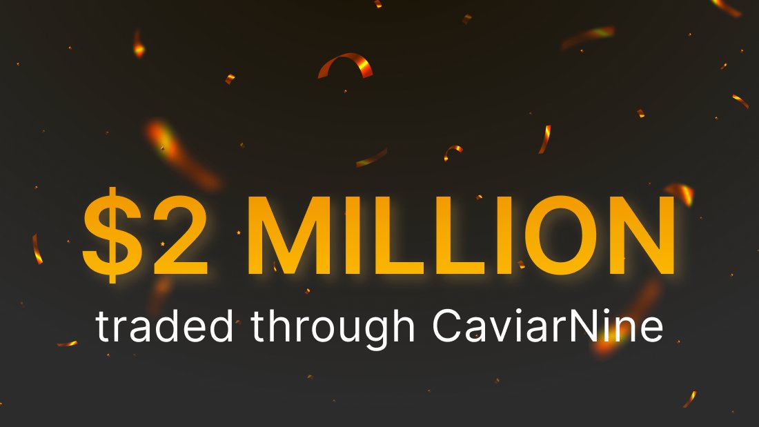 Another milestone in daily volume and have now smashed through 2.2 million USD volume traded on #CaviarNine 🚀 Lot's of the flow came from instant unstaking of $XRD driving the LSULP/XRD pool yield up to 435% 🤪 Amazingly we only check the in and out flows from the wallets that