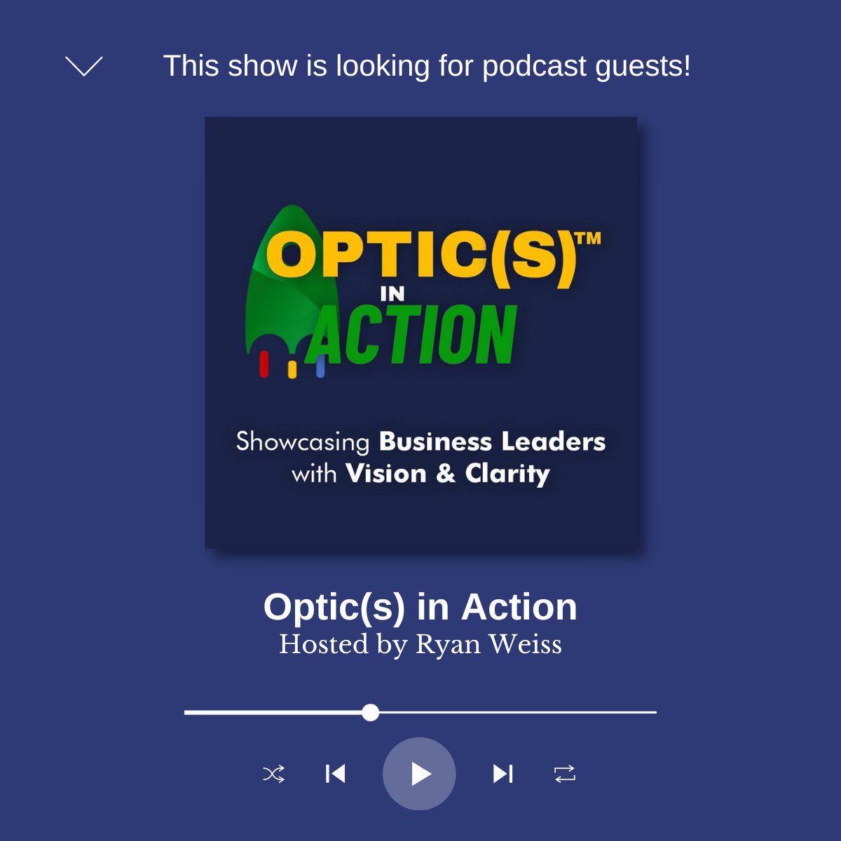 The Optic(s) in Action Podcast hosted by Ryan Weiss is officially launching and they are looking for founders and business owners to interview! Read the requirements and apply here: podcast.epsoptics.com/podcast-guest #OpticsInAction #Construction #FindaGuest #BeaGuest #journorequest