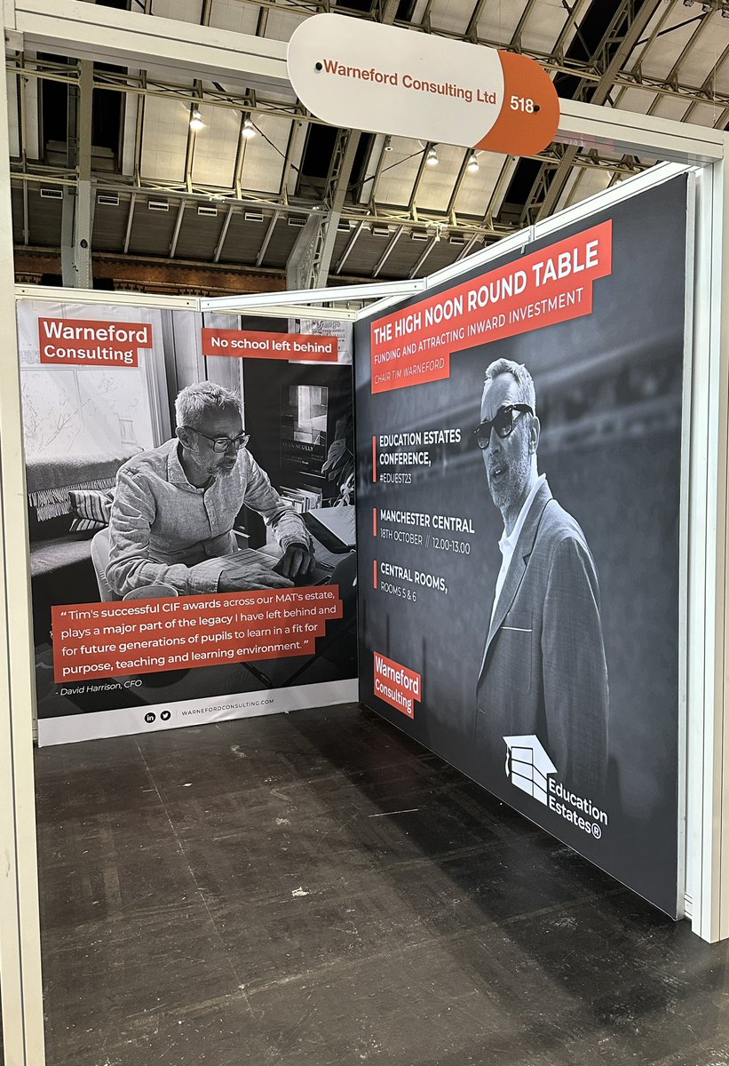 TimW1901's tweet photo. #EduEst23 Join me at #highnoon as we discuss possible capital &amp; decarbonisation funding beyond that which is currently available from @ESFAgov With a £15 billion condition &amp; £12 billion decarbonisation challenge ahead, we need options. @NEUnion @sbl_community #developingthetrust https://t.co/IVKO0aM8Ge
