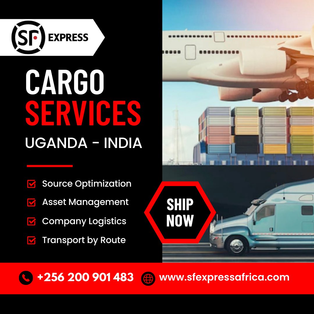 sfexpressuganda's tweet photo. 🌎 Discover the SF Express difference and experience the power of global trade.
#SFExpressUganda #ConnectingUgandaToIndia #GlobalTrade #ShippingSolutions #BridgingContinents #Uganda #India https://t.co/kvuiNxYmMD