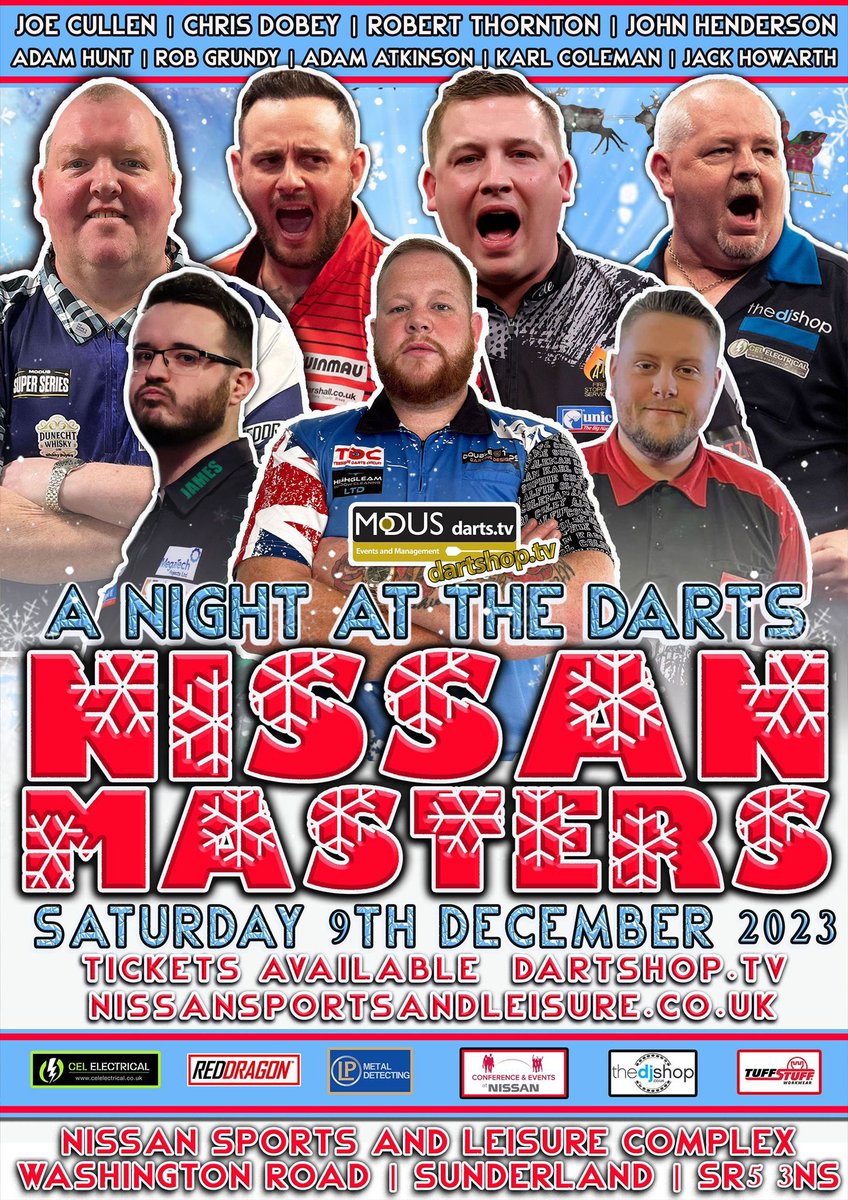 adamhunt8's tweet photo. Only 7 weeks to go to the NE finest go head to head with the PDC Stars - tickets still available https://t.co/oD7PZ7wKSA 💪👍 https://t.co/waVNmhAKAf
