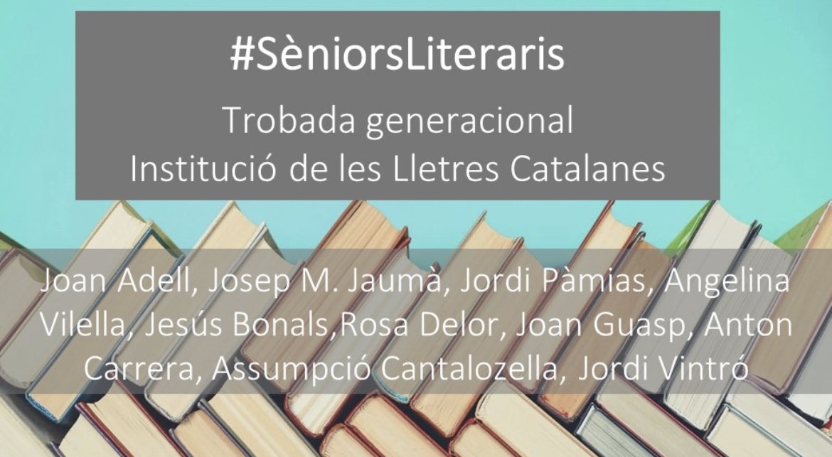 Avui, a @cultura_cat, homenatjarem els nostres escriptors que enguany fan 80, 85 i 90 anys. @lletres #patrimoniliterari #agraïment