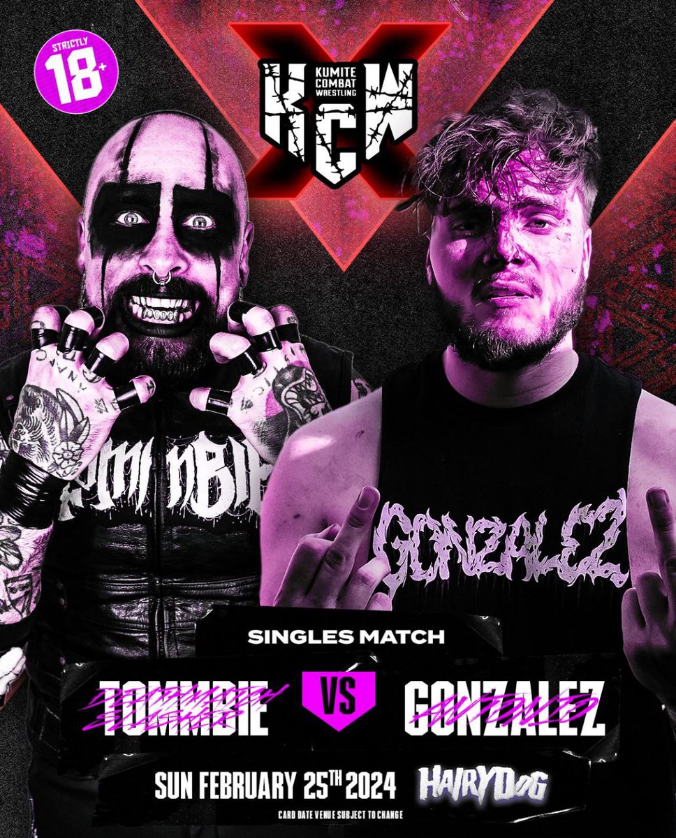 officialkumite's tweet photo. KUMITE X 

February 25th @ The Hairy Dog Derby

Tommbie Vs Antonio Gonzalez 

🎟️
https://t.co/KV8AFLQkil https://t.co/4L4edIDREb